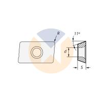 APKT120408 U545 пластина фрезерная