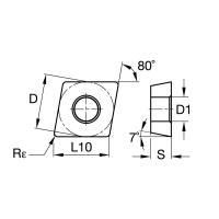 CCGW060204-1 H905 пластина токарная