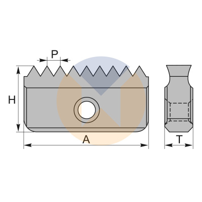 21N 1.5ISO U545 пластина для резьбофрезы