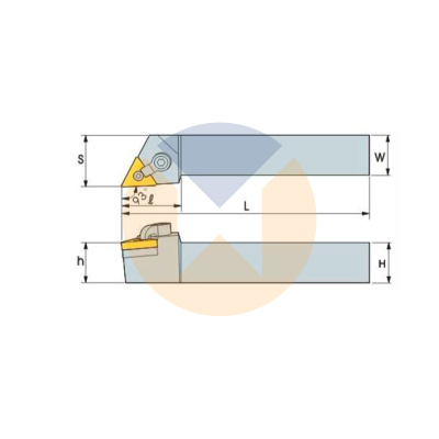 Резец с СМП MTJNR2525-M22