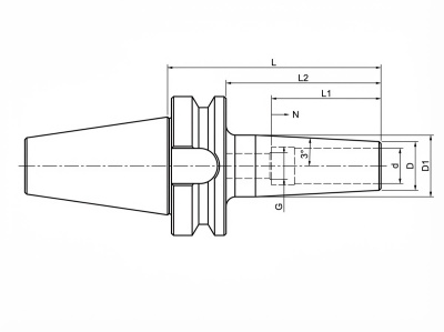 BT30-SF03-80 термоусадочный патрон BT 3°