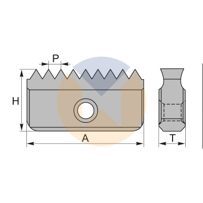 TH30N4.0ISO M545 пластина для резьбофрезы