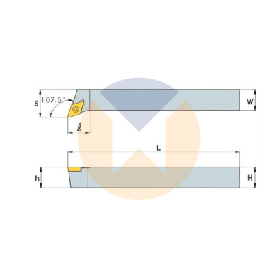 Резец с СМП SDQCL2020-K11