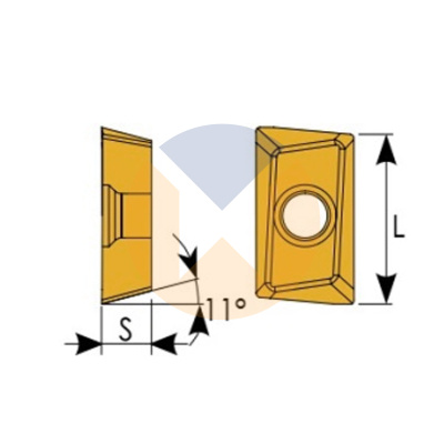 APKT100304PDER M2 N515 пластина фрезерная