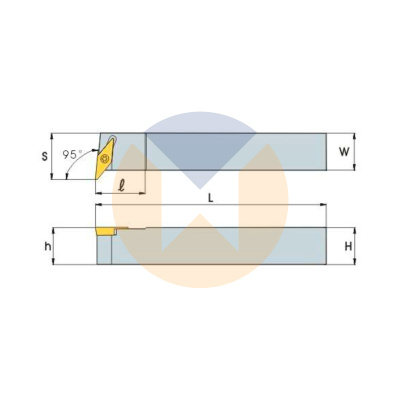 Резец с СМП SVUCR2525-M16