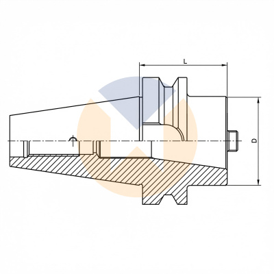 BT40-BT30-60 патрон переходной для конуса BT