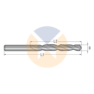 DHSSE-2.10 сверло из быстрорежущей стали DIN338