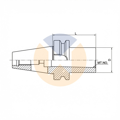 BT30-MTA1-45 патрон с выколоткой для инструмента с конусом Морзе