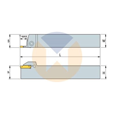 Резец с СМП MGEHL2525-2.5