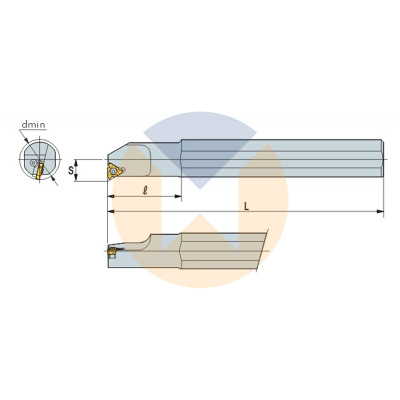 Резец с СМП SNR0032-T16