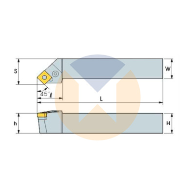 Резец с СМП PSSNL2525-M12