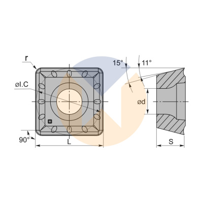 SPGT110408 XV U565 пластина для сверления