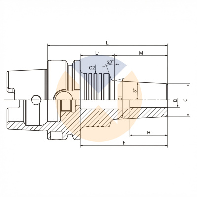 HSK63A-SFA10-95-M42 термоусадочный патрон HSK, форма C