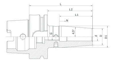 HSK100A-SF06-85 термоусадочный патрон HSK 4.5°