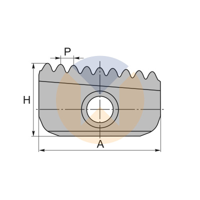 14N14NPT U545 пластина для резьбофрезы