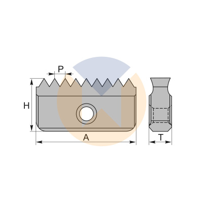 14N11W U545  пластина для резьбофрезы