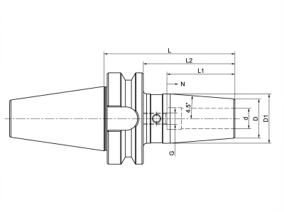 BT30-SF03-80 термоусадочный патрон BT 4.5°