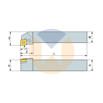 Резец с СМП PCLNR3232-P19