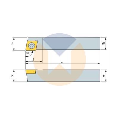 Резец с СМП SCACL1616-K09