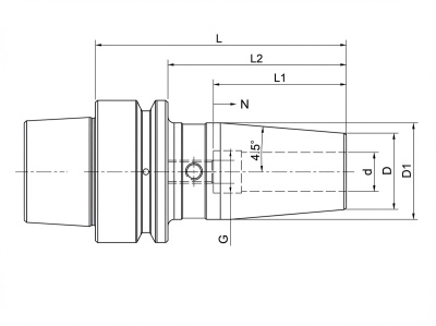 HSK32E-SF03-60 термоусадочный патрон HSK 4.5°