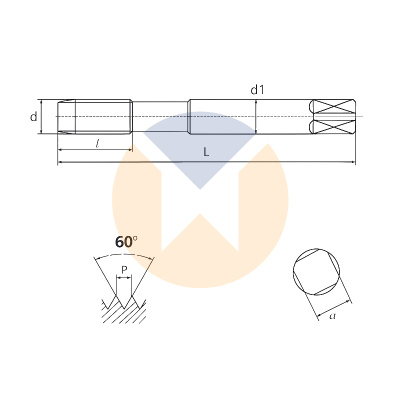Метчик машинный T-JIS HSSE 105/4 M5x0.8 J822543