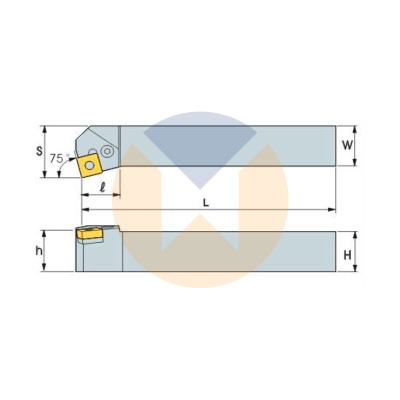Резец с СМП PSKNR2525-M12