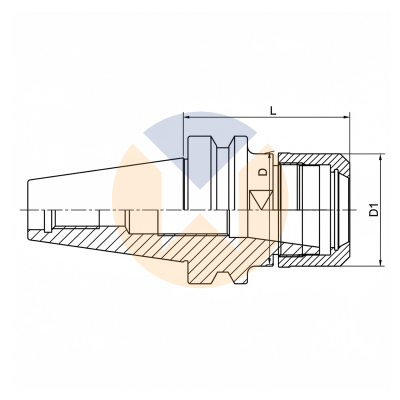 BT30-GER32-70 цанговый патрон ER с гайкой GER