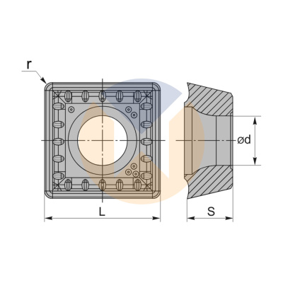 SPMG07T308 ZV U545 пластина для сверления