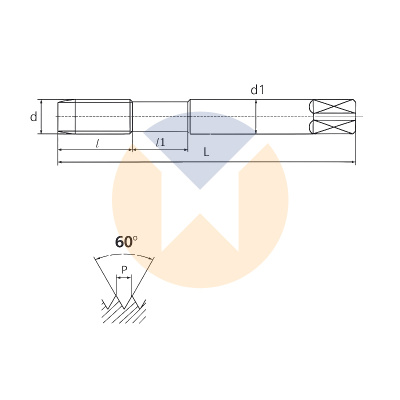 Метчик машинный T-JIS PM 131/3 M3x0.5 J843217